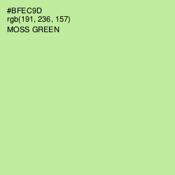 #BFEC9D - Moss Green Color Image