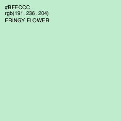 #BFECCC - Fringy Flower Color Image