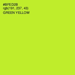 #BFED2B - Green Yellow Color Image