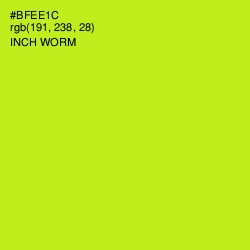 #BFEE1C - Inch Worm Color Image