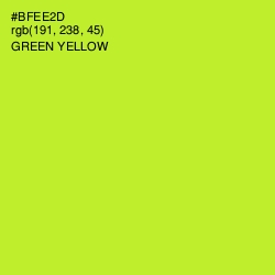 #BFEE2D - Green Yellow Color Image