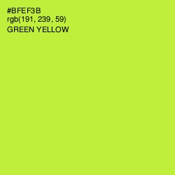 #BFEF3B - Green Yellow Color Image