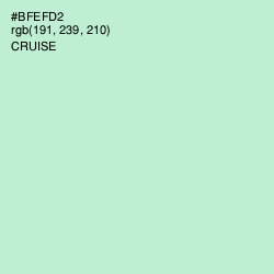 #BFEFD2 - Cruise Color Image