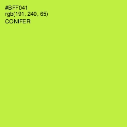 #BFF041 - Conifer Color Image