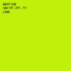 #BFF10B - Lime Color Image