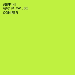 #BFF141 - Conifer Color Image