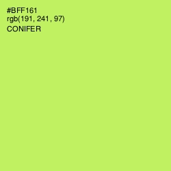 #BFF161 - Conifer Color Image