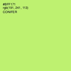 #BFF171 - Conifer Color Image