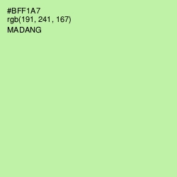 #BFF1A7 - Madang Color Image