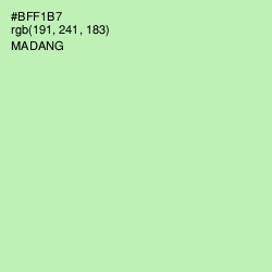 #BFF1B7 - Madang Color Image