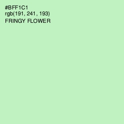 #BFF1C1 - Fringy Flower Color Image