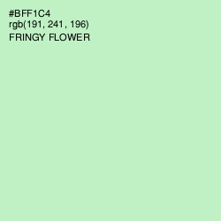 #BFF1C4 - Fringy Flower Color Image