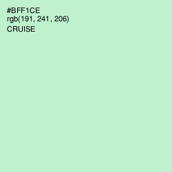 #BFF1CE - Cruise Color Image