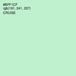 #BFF1CF - Cruise Color Image