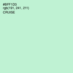 #BFF1D3 - Cruise Color Image