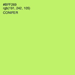 #BFF269 - Conifer Color Image