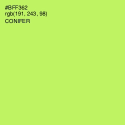 #BFF362 - Conifer Color Image