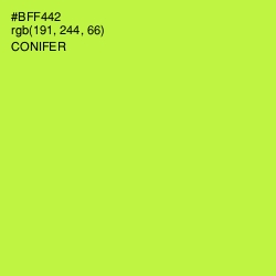 #BFF442 - Conifer Color Image