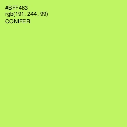 #BFF463 - Conifer Color Image