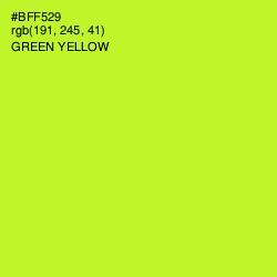 #BFF529 - Green Yellow Color Image