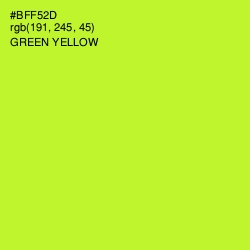 #BFF52D - Green Yellow Color Image