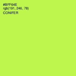 #BFF64E - Conifer Color Image