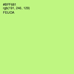 #BFF681 - Feijoa Color Image