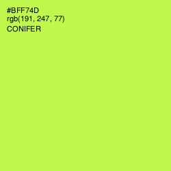 #BFF74D - Conifer Color Image