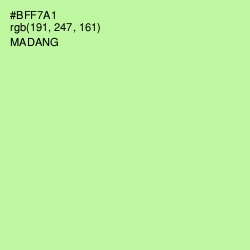 #BFF7A1 - Madang Color Image