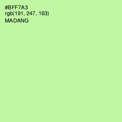 #BFF7A3 - Madang Color Image