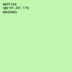 #BFF7AE - Madang Color Image