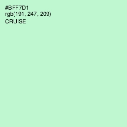 #BFF7D1 - Cruise Color Image