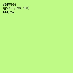 #BFF986 - Feijoa Color Image