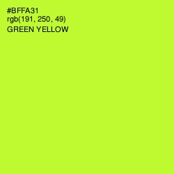 #BFFA31 - Green Yellow Color Image