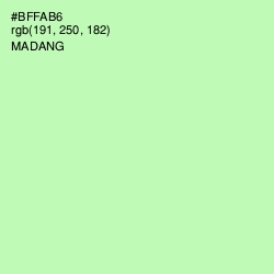 #BFFAB6 - Madang Color Image