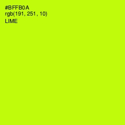 #BFFB0A - Lime Color Image