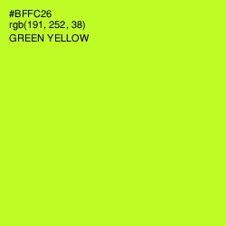 #BFFC26 - Green Yellow Color Image