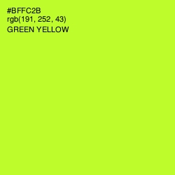 #BFFC2B - Green Yellow Color Image