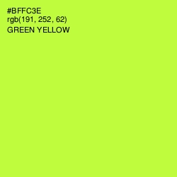 #BFFC3E - Green Yellow Color Image