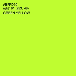 #BFFD30 - Green Yellow Color Image