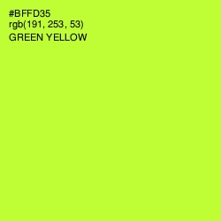 #BFFD35 - Green Yellow Color Image