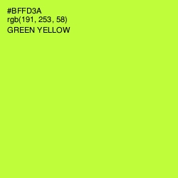 #BFFD3A - Green Yellow Color Image