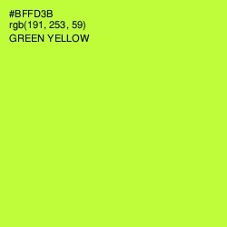 #BFFD3B - Green Yellow Color Image
