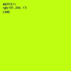 #BFFE11 - Lime Color Image