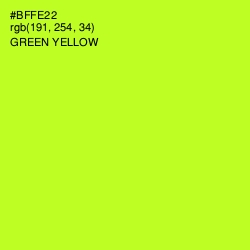 #BFFE22 - Green Yellow Color Image
