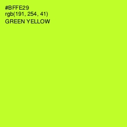 #BFFE29 - Green Yellow Color Image