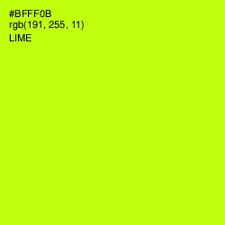 #BFFF0B - Lime Color Image
