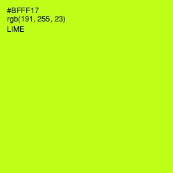 #BFFF17 - Lime Color Image