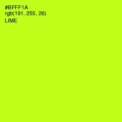 #BFFF1A - Lime Color Image