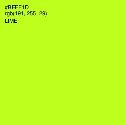 #BFFF1D - Lime Color Image